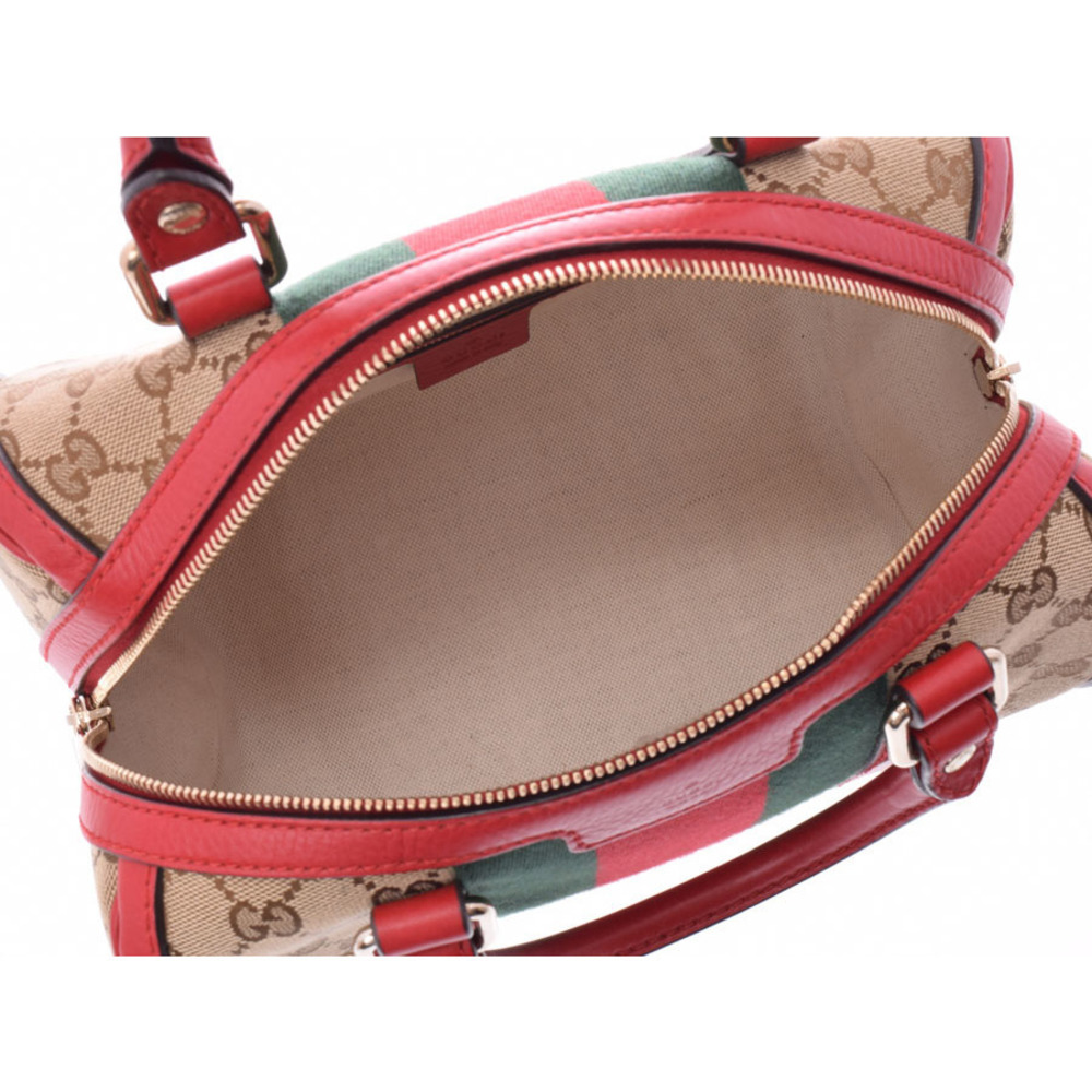 Gucci Web Bag Beige Strap Red - Picture 7 of 12